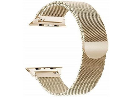 apple watch magenticky pasek milanese 40 42mm zlaty