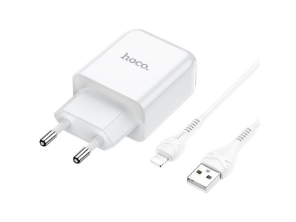 hoco n2 set adapteru s usb portem a s kabelem lightning 1m vigour bila