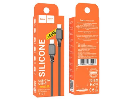 hoco x101 datovy kabel cerny usb c usb c 60w