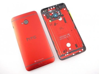 htc one m7 kryt baterie cerveny