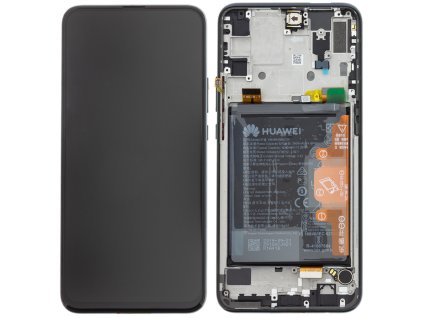 huawei p smart z lcd displej dotykove sklo vcetne ramecku a baterie cerny service pack