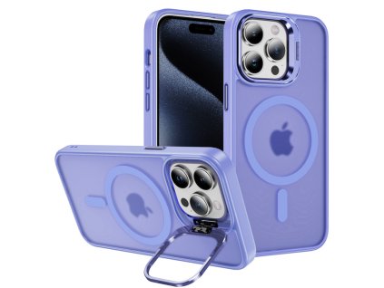iphone 16 pro magnetic tpu pouzdro s drzakem kamery svetle fialove