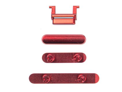 iphone xr bocni tlacitka cervena