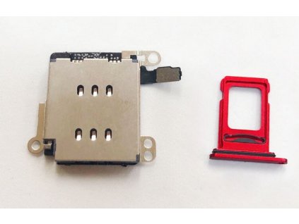 iphone xr dual ctecka sim tray cerveny