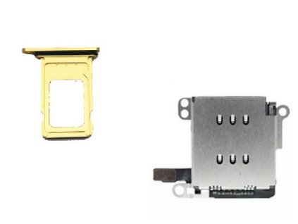 iphone xr dual ctecka sim tray zluty