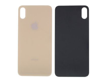 iphone xs max zadni kryt baterie zlaty s velkym otvorem na fotoaparat