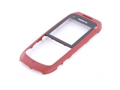 nokia c1 00 predni kryt cerveny
