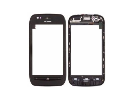 Nokia Lumia 710 dotykové sklo černé rámeček