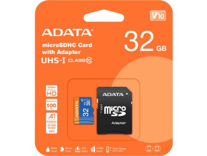 pametova karta microsdxc adata 32gb class 10 uhs 1 u1 sd adapter