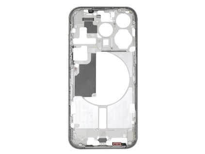 stredovy ramecek housing iphone 15 pro bily titan