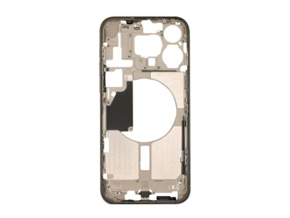 stredovy ramecek housing iphone 15 pro max bily titan
