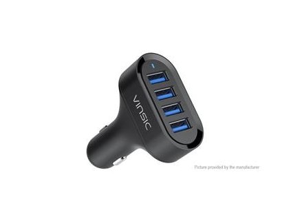 Vinsic 5V/8A 4 Ports USB Auto nabíječka Black (EU Blister)