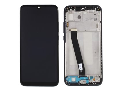 xiaomi redmi 7 lcd displej dotykove sklo predni panel vcetne ramecku cerna