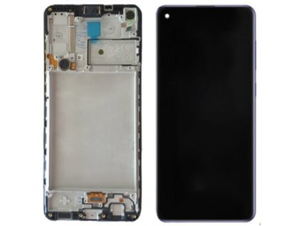 samsung galaxy a21s lcd displej dotykove sklo vcetne ramecku a217f