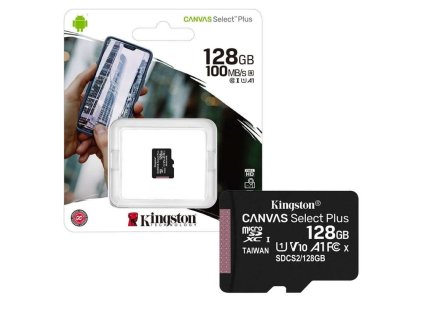 pametova karta microsdxc kingston canvas select plus 128gb class 10 uhs 1 u1
