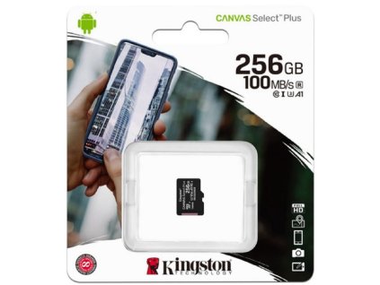 pametova karta microsdxc kingston canvas select plus 256gb class 10 uhs 1 u1