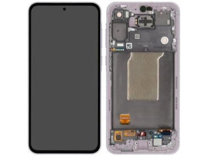 samsung galaxy a55 5g a556 lcd displej dotykove sklo vcetne ramecku originalni service pack lavender