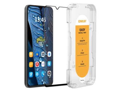 ochranne tvrzene sklo enkay pro samsung galaxy a22 5g a226 s aplikatorem