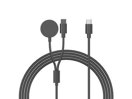 usb c nabijeci kabel 2v1 lightning bezdratova nabijecka pro apple watch 100 cm