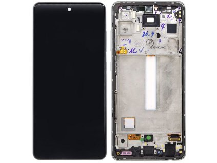 samsung galaxy a52s 5g a528b lcd displej dotykove sklo originalni assembled service pack black