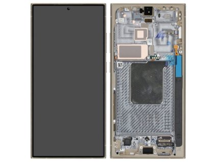 samsung galaxy s24 ultra s928 lcd displej dotykove sklo originalni assembled service pack titanium yellow