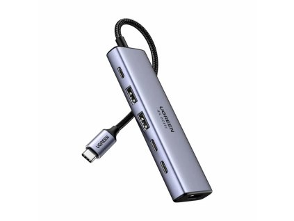 ugreen usb c hub cm511 35999 2 usb a 3 2 3 usb c 3 2 hdmi 4k60hz grey