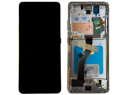 samsung galaxy s21 ultra g998b f lcd displej dotykove sklo a oled vcetne ramecku silver