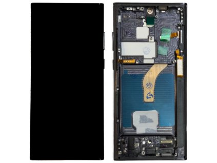 samsung galaxy s22 ultra s908b lcd displej dotykove sklo a oled vcetne ramecku black