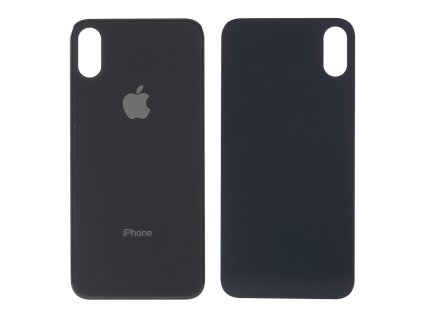 Apple iPhone XS zadní kryt baterie černý s větším otvorem na krytku kamery