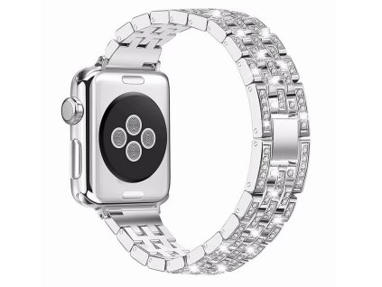 Apple Watch crystal diamond pásek 42/44mm stříbrný