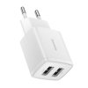 Baseus CCXJ010202 Compact Nabíječka 2xUSB 10,5W White