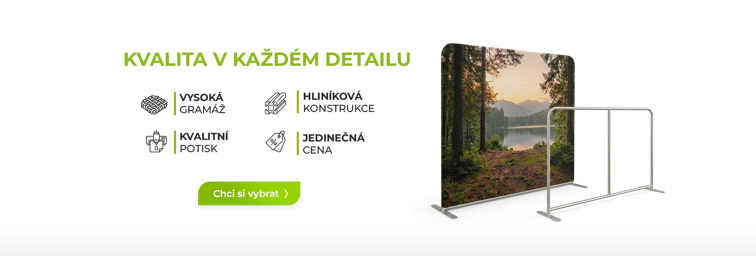 Popis vlastností pláten - kvalita v každém detailu