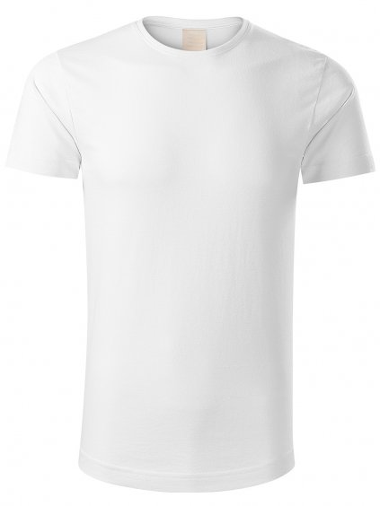 Pánské tričko s potiskem unlocked bez potisku bílá