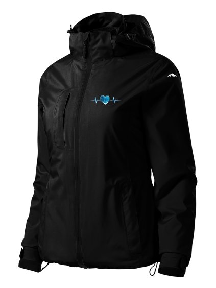 Dámská fleecova mikina s potiskem unlocked dtf tep černá 1