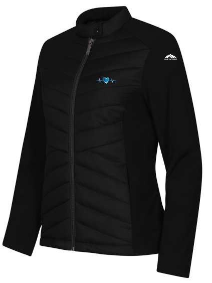 dámská bunda cross DTF horský tep černá