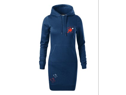 VÝPRODEJ Dámské mikino šaty s potiskem (L) - Toulavá horalka