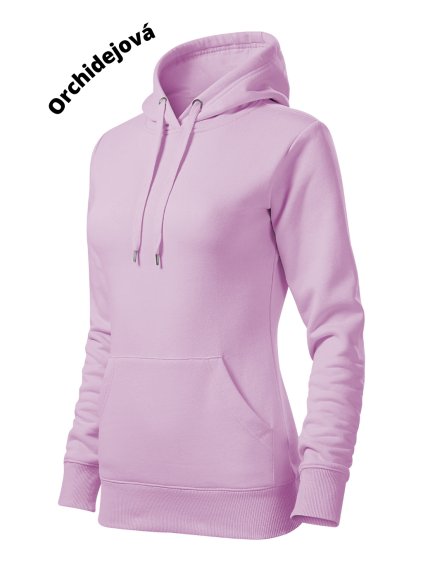 Dámká mikina s kapucí C BEZ potisku-orchidejová