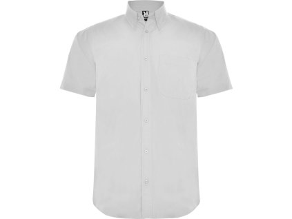 Pánská košile s krátkým rukávem Aifos (Barva bílá (01), Velikost 3XL)