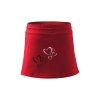 Dámská sukně 2v1 s potiskem unlocked toulavá červená 1