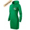 Dámské mikino šaty s potiskem unlocked štěně v srdci zelená 1