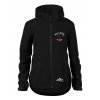 dámská větrovka s kapucí s potiskem hory a srdce černá