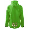 Dámská softshellová bunda s kapucí UNLOCKED kočky v srdci zelená 2