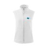 Dámská softshellová vesta s DTF potiskem UNLOCKED horský tep bílá 1