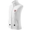 Dámská softshellová vesta s DTF potiskem UNLOCKED miluji kočky bílá