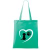 Dámská nákupní taška s potiskem UNLOCKED Miluji pejsky mátová0
