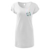Dámské trikošaty s potiskem unlocked joga bílá