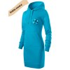 Dámské mikino šaty s potiskem unlocked II světle modrá 1