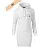 Dámské mikino šaty s potiskem unlocked II bílá 1