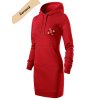 Dámské mikino šaty s potiskem unlocked II červená 1