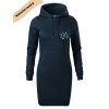 Dámské mikino šaty s potiskem unlocked II námořní 1